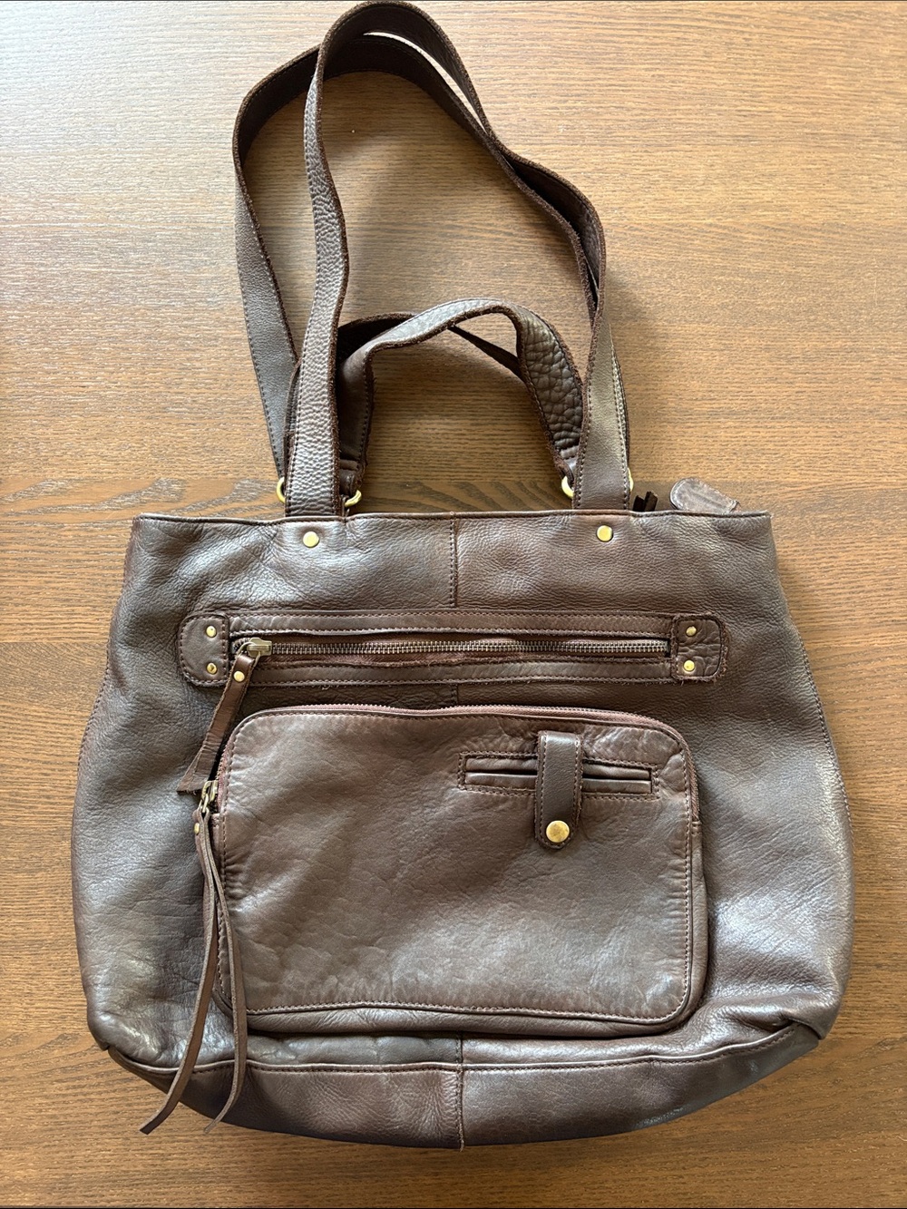 MARTA PONTI - Soft Chocolate Brown Leather Tote Bag - Everyday Carry
